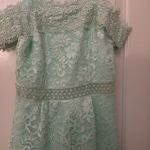 Francesca’s - lace romper great for Spring - Beautiful detail! Off the shoulder!